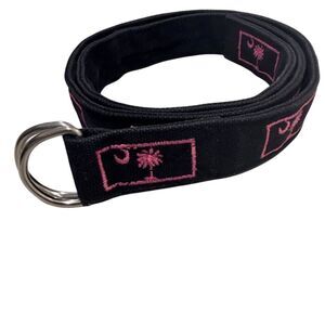 Palmetto Pouches Pink & Black Adjustable Belt State Symbol Design M 40 inches